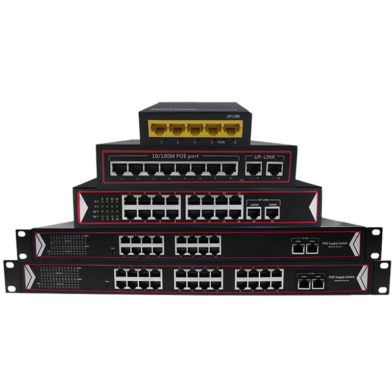 Gigabit 4-24 port standard POE power supply switch